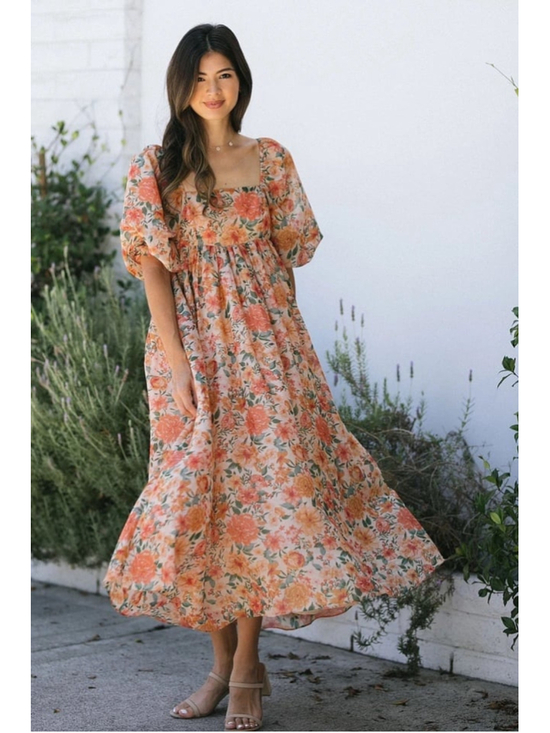 Storia Dresses & Skirts - Storia Estelle Babydoll Floral Maxi Dress